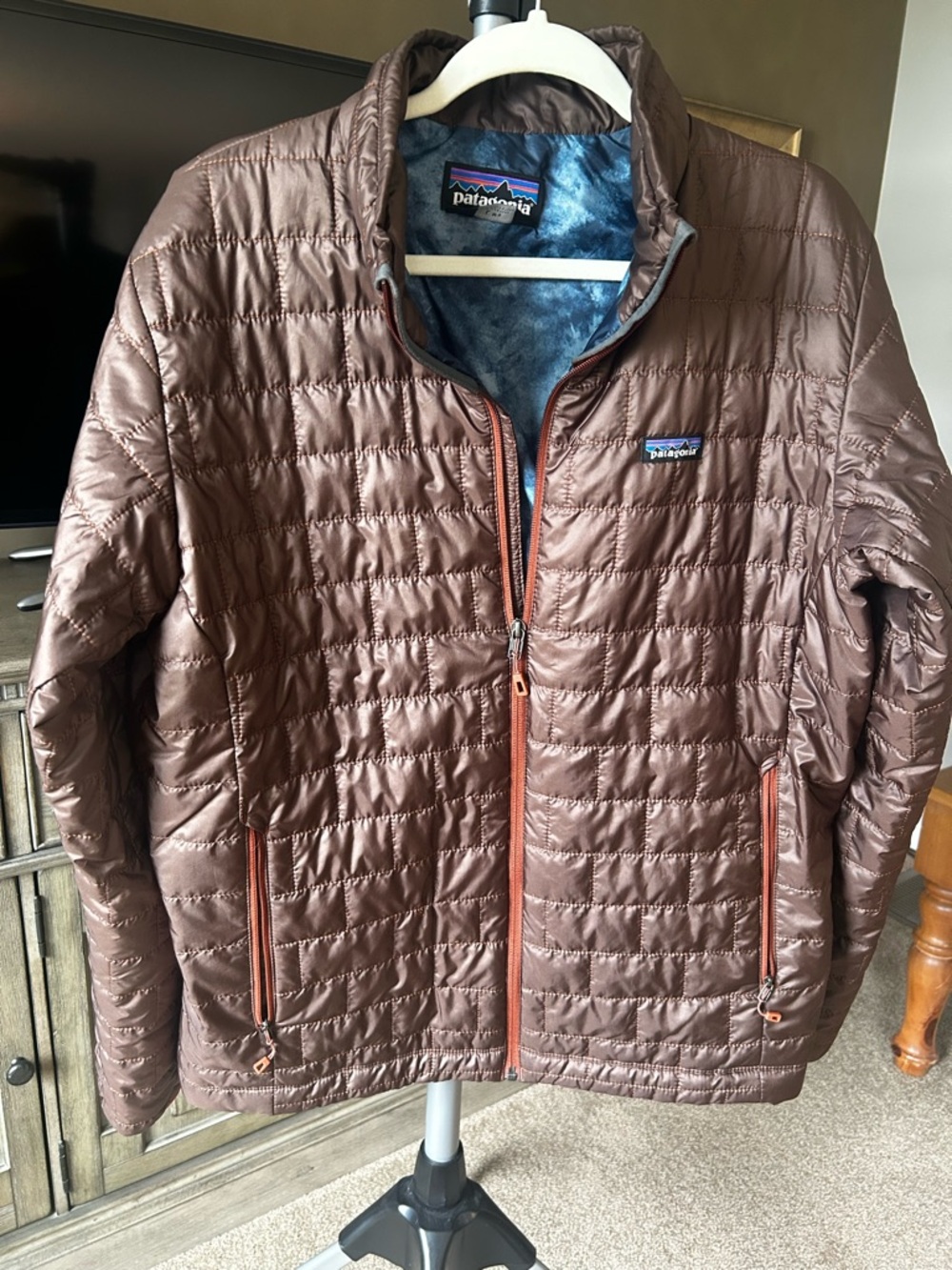 Patagonia Brown Quilted Lightweight Puffer Jacket
